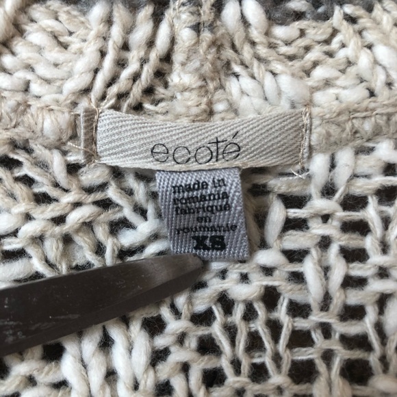 Ecoté Anthropologie Knit Open Front Long Cardigan - Picture 5 of 9